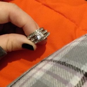 925 Sterling Silver and White Sapphire 3pc. Set